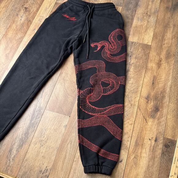 I.AM.GIA Pants - I.AM.GIA Astrea Pant Women's Small Black Snake Relaxed Fit Baggy Athletic 6154